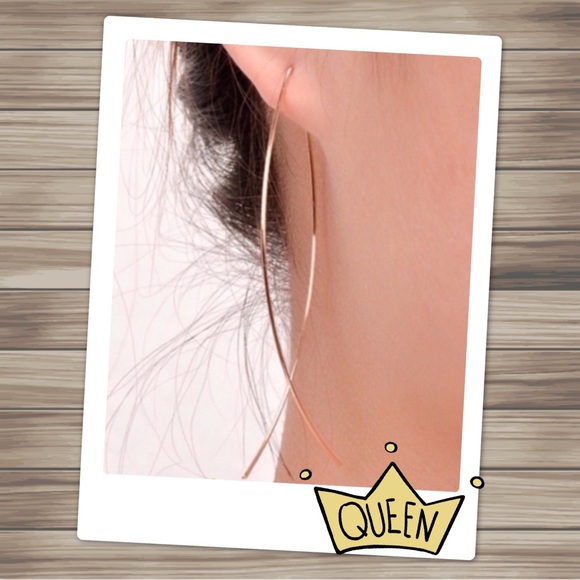 Gold Fish Hoop Earrings - Picture 2 of 6